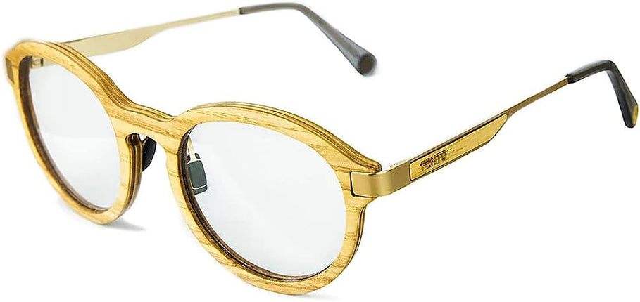 Fento Handmade Lincoln Wood Sunglasses (ASH CLEAR)