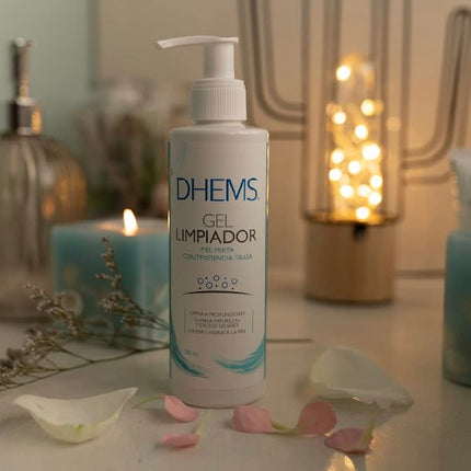 DHEMS Gel Limpiador Para Pieles Grasas Limpiador en espuma suave, pieles con tendencia acnéica. Limpia en profundidad eliminando la suciedad y el exceso de sebo (Gel Limpiador)