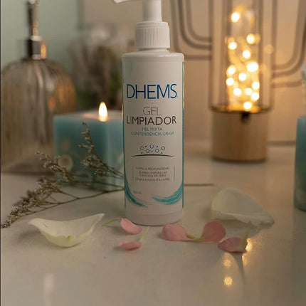 DHEMS Gel Limpiador Para Pieles Grasas Limpiador en espuma suave, pieles con tendencia acnéica. Limpia en profundidad eliminando la suciedad y el exceso de sebo (Gel Limpiador)