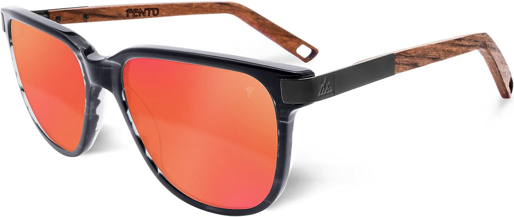 FENTO ACETATE SUNGLASSES SPECTA (Pearl Grey, Red)