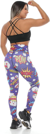 PRECISSA Sport Leggings for Women. Assorted Styles. (as1, Alpha, m, Regular, Regular, Boom)