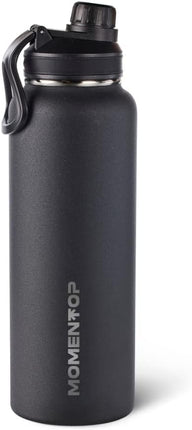 MOMENTOP Hydration Bottle  40 oz Black