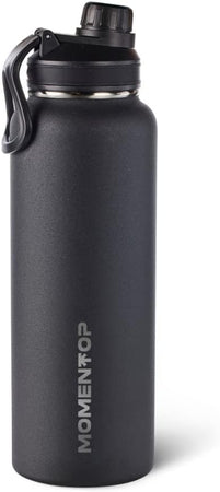 MOMENTOP Hydration Bottle  40 oz Black