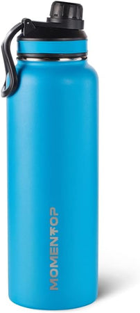 MOMENTOP Hydration Bottle  40 oz Blue