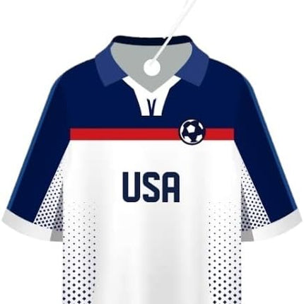 Sport Fresh Car Air Freshener – Soccer Jersey Assorted – USA Vanilla Black