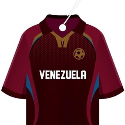 Sport Fresh Car Air Freshener – Soccer Jersey Assorted – Venezuela Vanilla Black
