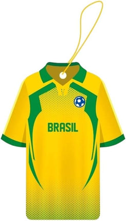 Sport Fresh Car Air Freshener – Soccer Jersey Assorted– Brasil black crystal
