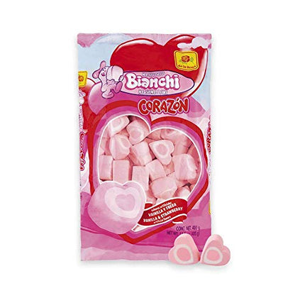 Marshmallow Rosa en forma de corazon