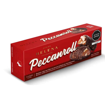 Helena Chocolatier Pecanroll Caramelo Coco Crujiente Chocolate Toffee, Gourmet, 1 paquete (PECANROLL, 100 grs)