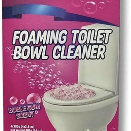 LYLA 3X Flash My Bubbles Foaming Toilet Bowl Cleaner – 4 Pack, Bubble Gum Scent