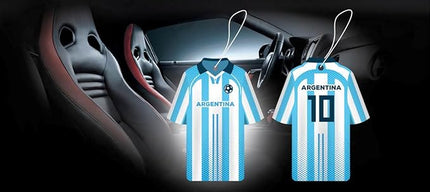 Sport Fresh Car Air Freshener – Soccer Jersey – Argentina Vanilla Black