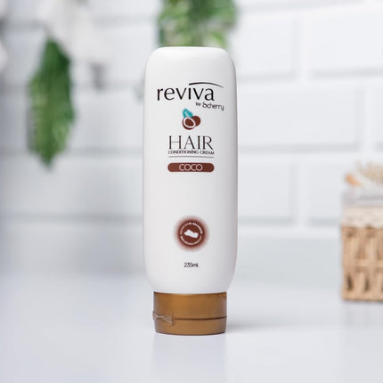 Reviva Coconut Hair Conditioner – Moisturizing Cream with Natural Ingredients, 7.94 fl oz