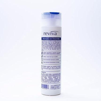 Reviva 2-in-1 Ceramides Shampoo 10.14 fl oz | Natural Moisturizing Cleanser for All Hair Types, Strengthening & Repair Formula