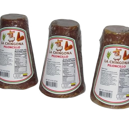 Colombian Piloncillo Cane Sugar – 100% Natural, Unrefined Whole Brown Sugar Cane (3 Pack, 8 oz each)