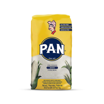 P.A.N. White Corn Meal – Pre-cooked Gluten Free and Kosher Flour for Arepas (2.2 lb/Pack of 1)