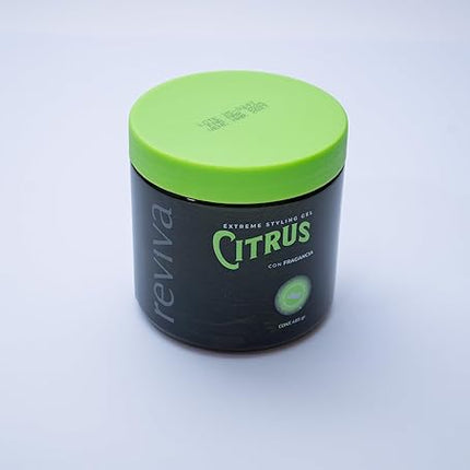 Reviva Extreme Styling Gel Citrus – Long-Lasting Hold with Natural Ingredients – 17.11 oz
