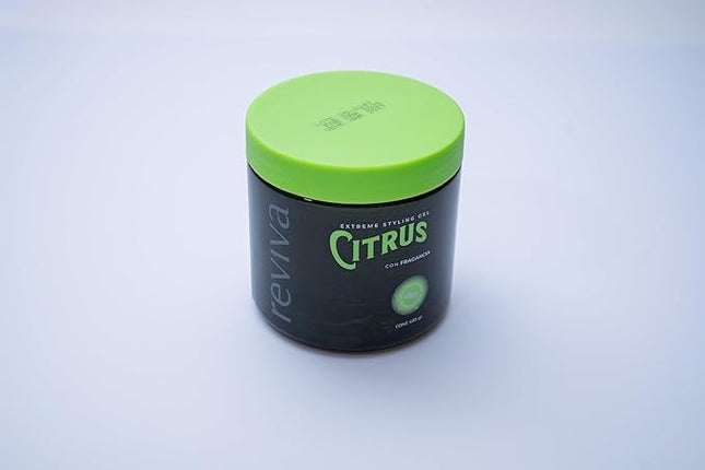 Reviva Extreme Styling Gel Citrus – Long-Lasting Hold with Natural Ingredients – 17.11 oz