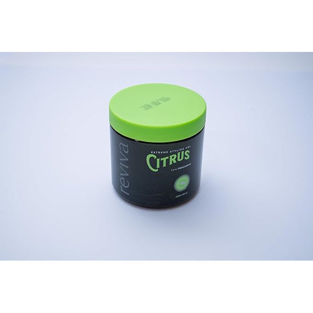 Reviva Extreme Styling Gel Citrus – Long-Lasting Hold with Natural Ingredients – 17.11 oz
