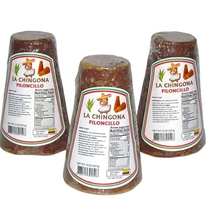 Colombian Piloncillo Cane Sugar – 100% Natural, Unrefined Whole Brown Sugar Cane (3 Pack, 8 oz each)