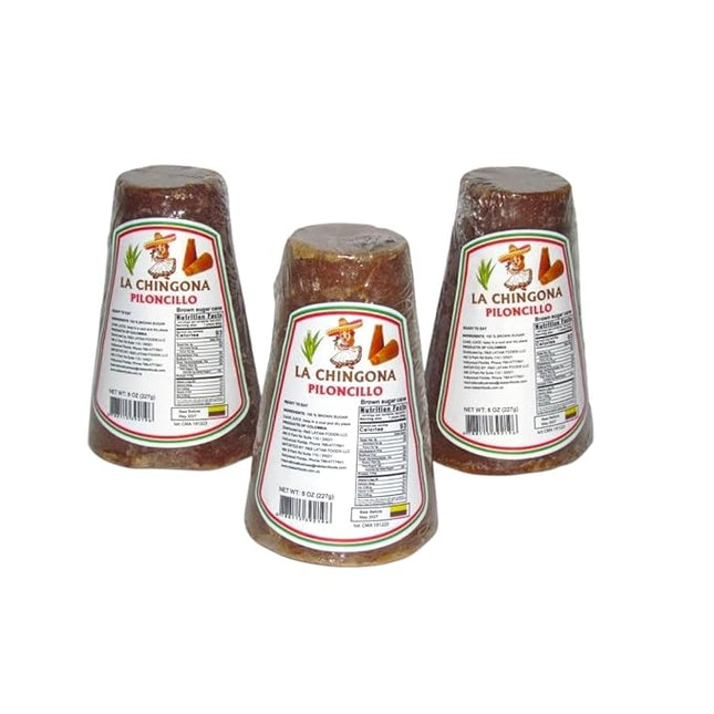 Colombian Piloncillo Cane Sugar – 100% Natural, Unrefined Whole Brown Sugar Cane (3 Pack, 8 oz each)