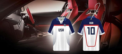 Sport Fresh Car Air Freshener – Soccer Jersey Assorted – USA Bubble Gum