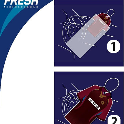 Sport Fresh Car Air Freshener – Soccer Jersey Assorted – Venezuela New Car