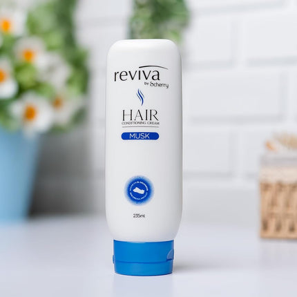Reviva Hair Conditioning Cream Musk – 7.94 fl oz – Deep Nourishment & Shine for All Hair Types