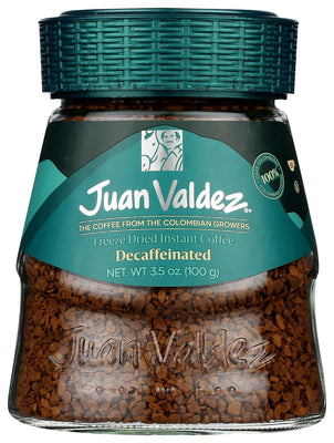 Juan Valdez Coffee descafeinado liofilizado instantáneo