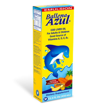 Emulsión Ballena Azul Frutas tropicales 15.3Oz. (450mL)