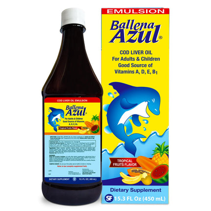 Emulsión Ballena Azul Frutas tropicales 15.3Oz. (450mL)