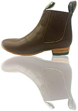 ARAGON CHELSEA BOOTS, Ankle Leather Boots, Men’s Boots. CLASSIC MODEL. (US MEN 12, COGNAC)