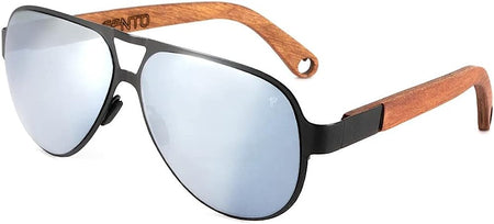Fento Kaveli Metal Wood Sunglasses (TEAK SILVER)
