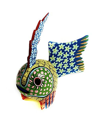 Alebrije Handmade Wooden Carving Mexican Alebrije, Signed by artisan. (Sold by piece) (Dog)