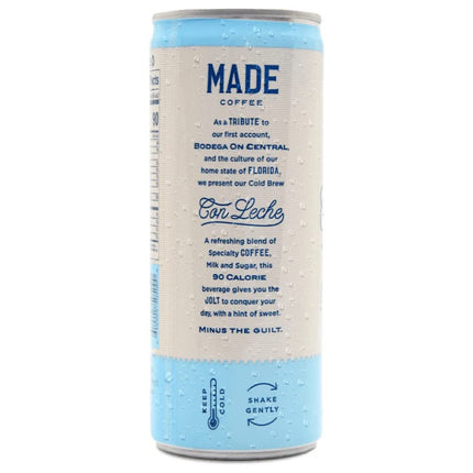 Café HECHO Tradicional Cold Brew Con Leche.