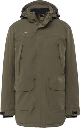 Izas Besiberri Men's Full Zip Hooded Waterproof Parka (Large, Army)