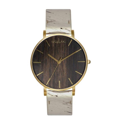 Mistura Manta Wood Watch, Handmade Watch (Army/Numbers)