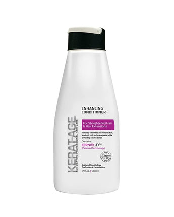 Keratage Kerat-age Enhancing Straightened Hair- Hair extensions-For all Hair Types, Sulfate Free Products (Conditioner)