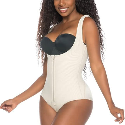 Body shaper with armhole sleeves and pantyhose. Assorted errors (Beige, L)