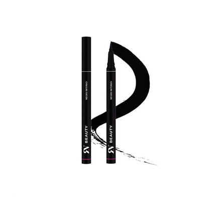 Beauty Hybrid Eyeliner RV PESTAÑAS Negro Marrón Transparente (Marrón)