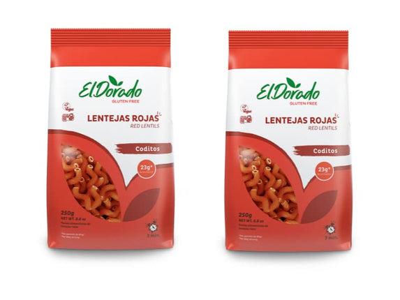 Red Lentil Pasta, Elbows and Spaghetti,