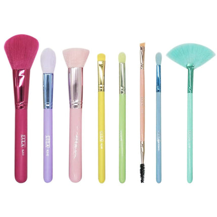 Lula Makeup Brushes Kit - Foundation, Concealers, Eye Shadows, Make up, Eyeliner Brushes. (9 Pcs Boreal)