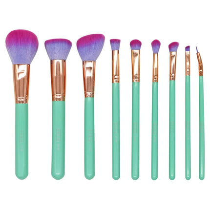 Lula Makeup Brushes Kit - Foundation, Concealers, Eye Shadows, Make up, Eyeliner Brushes. (9 Pcs Boreal)