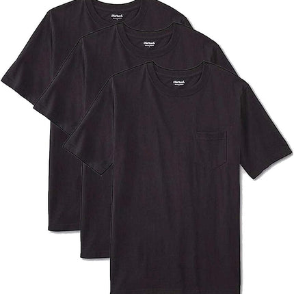 DieHard Camiseta de bolsillo para hombre (negro, L) (paquete de 3)