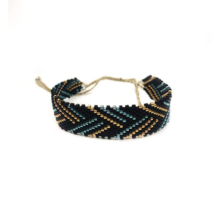 Serendipia Miyuki Pulsera trenzada hecha a mano, colorido accesorio de moda de talla única (multicolor)