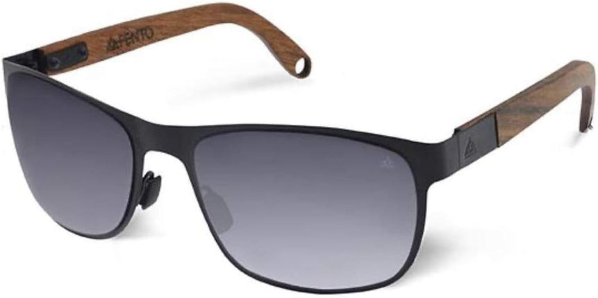 Fento Albura Gafas de sol hechas a mano de madera y metal, varios estilos (negro, teca)