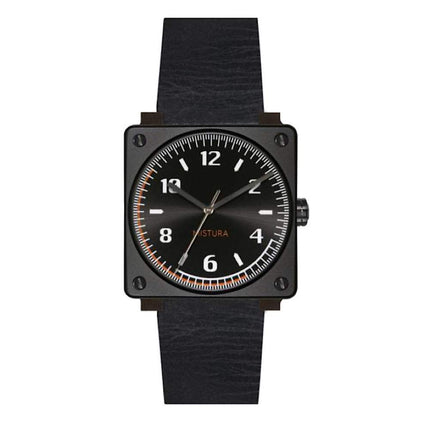 Reloj de madera Mistura M35, reloj hecho a mano (negro negro)