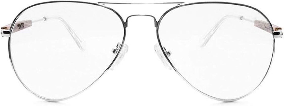 Gafas de Sol de Madera Artesanales FENTO Mujer Hombre Chopper Diseño Madera Polarizadas (Gris, Transparente)