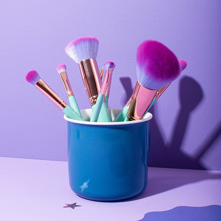 Lula Makeup Brushes Kit - Foundation, Concealers, Eye Shadows, Make up, Eyeliner Brushes. (9 Pcs Boreal)