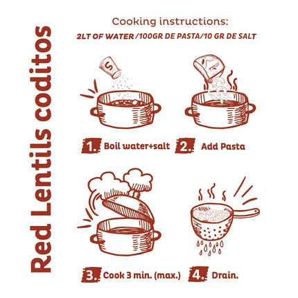 Red Lentil Pasta, Elbows and Spaghetti,