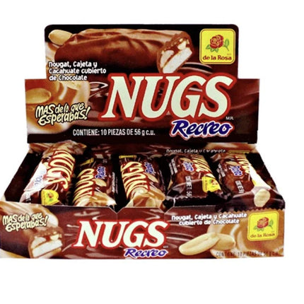 Barrita de chocolate Nugs Recreo Caramelo con cacahuetes y caramelo con leche (Coco Nugs)